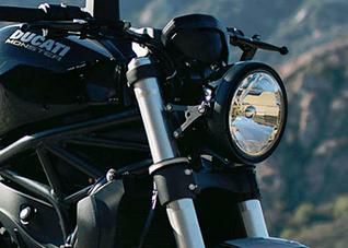 MOTODEMIC EVO-S LED ヘッドライト Monster 821/1200 グラファイト-01