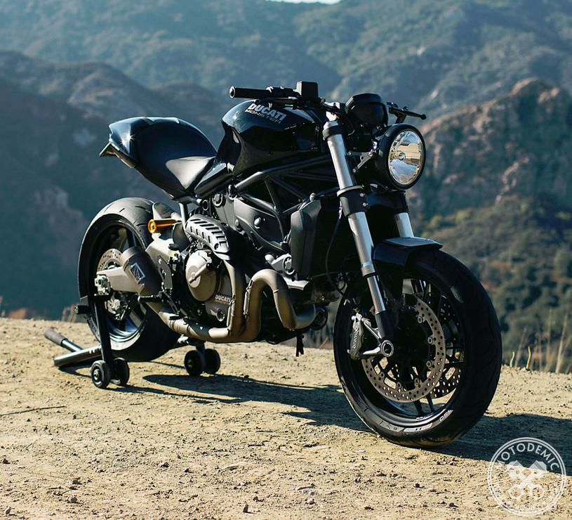 MOTODEMIC EVO-S LED ヘッドライト Monster 821/1200 グラファイト-02