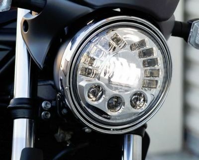MOTODEMIC Adaptive LED ヘッドライト SV Bandit クローム | バイク 