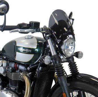 National Cycle Flyscreen ウィンドシールド　ダークスクリーン/ブラックマウント TRIUMPH-02