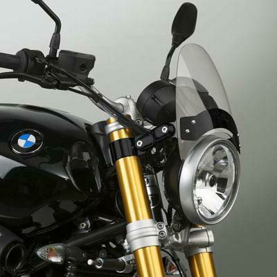 National Cycle Flyscreen ウィンドシールド ストレートブラケット  ライトスモーク/ブラックマウント BMW R-NineT他-01