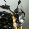 National Cycle Flyscreen ウィンドシールド ストレートブラケット  ライトスモーク/ブラックマウント BMW R-NineT他-01