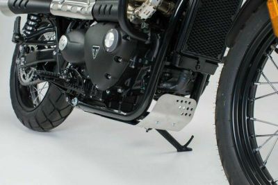 SW-MOTECH アンダーガード カバー シルバー Bonneville T120, Triumph Street Twin, Street Scrambler, Thruxton 1200