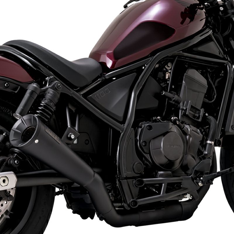 Vance & Hines (バンス＆ハインズ) レベル1100用アップスウィープ・スリップオンマフラー ブラック-01