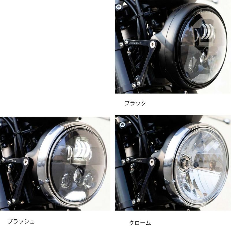 MOTODEMIC Adaptive ヘッドライト Speed Triple RS クローム | バイク ...