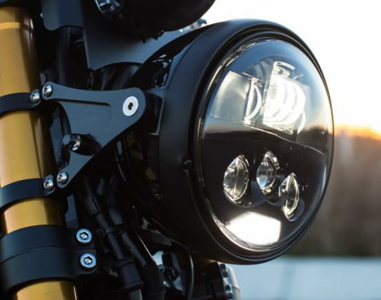MOTODEMIC ７インチ EVOスタンダード LEDヘッドライト ブラック ヤマハ 