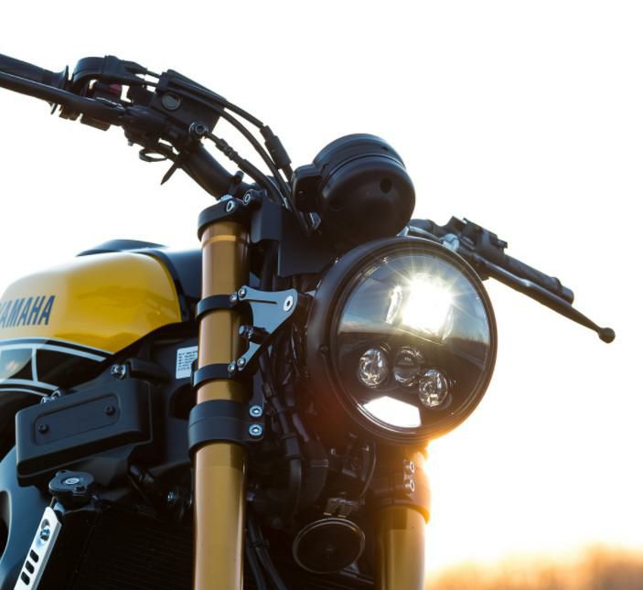 MOTODEMIC 7インチ EVOスタンダード LEDヘッドライト グラファイト 