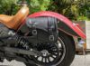 エンズクォイオ(Endscuoio) Tomahawk レザーサイドバッグ ブラック  左側 Indian Scout/Bobber/Twenty/Sixty-02