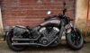 エンズクォイオ(Endscuoio) Tomahawk レザーサイドバッグ ブラック  右側 Indian Scout/Bobber/Twenty/Sixty-02