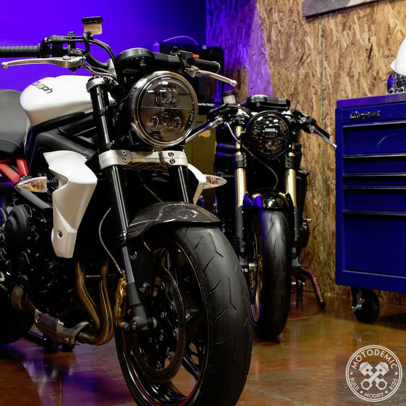 MOTODEMIC EVO-S LED ヘッドライト Street Triple 675 07-11 ブラック-03