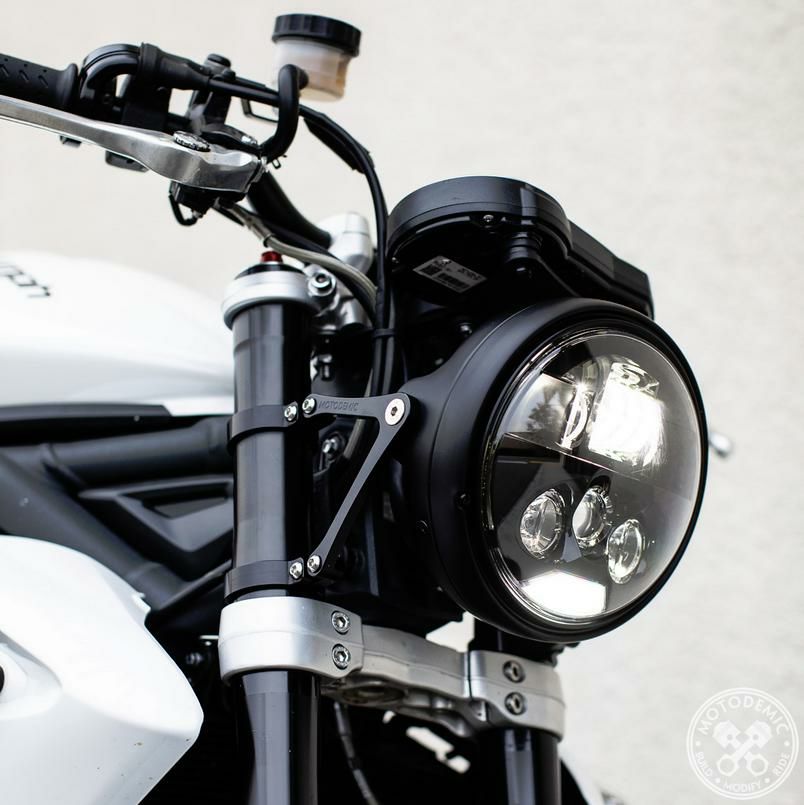 MOTODEMIC EVO-S LED ヘッドライト Street Triple 675 07-11 ブラック-06