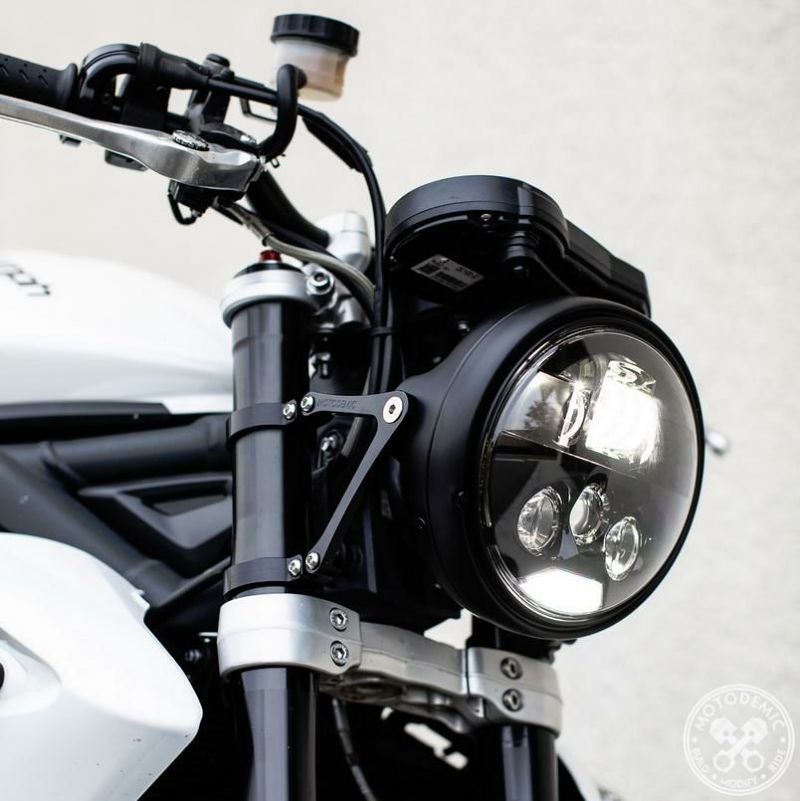 MOTODEMIC EVO-S LED ヘッドライト Street Triple 675 12 グラファイト