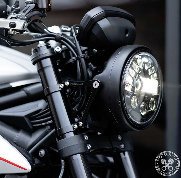 MOTODEMIC EVO-S LED ヘッドライト Street Triple 765 17-19 ブラック