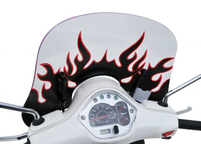 ermax アルマックス ウインドスクリーン ファイヤーパターン Vespa GTS,LX,S-03