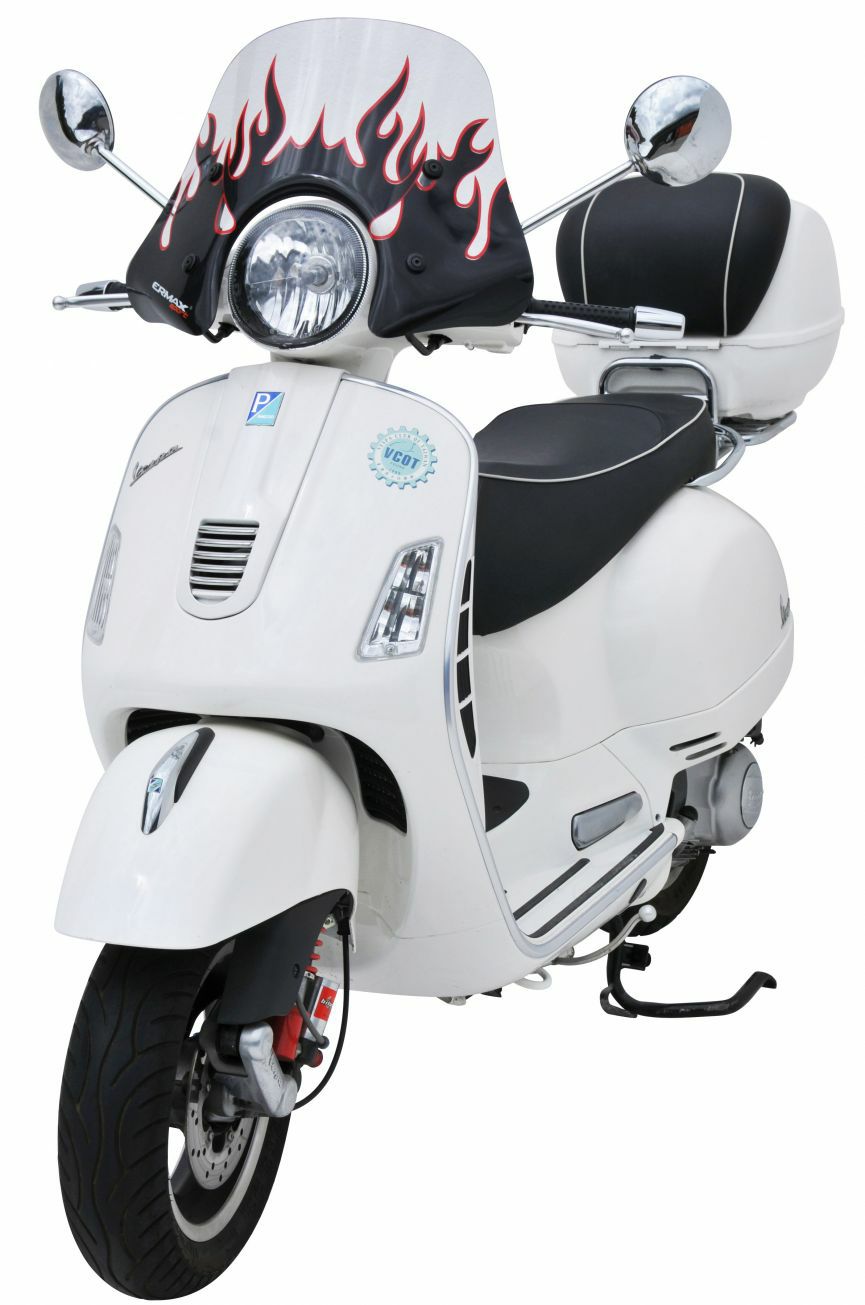 ermax アルマックス ウインドスクリーン ファイヤーパターン Vespa GTS,LX,S-04
