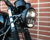 MOTODEMIC LED ヘッドライト EVOスタンダード グラファイト Triumph Bonneville T100 T120 2016～-05