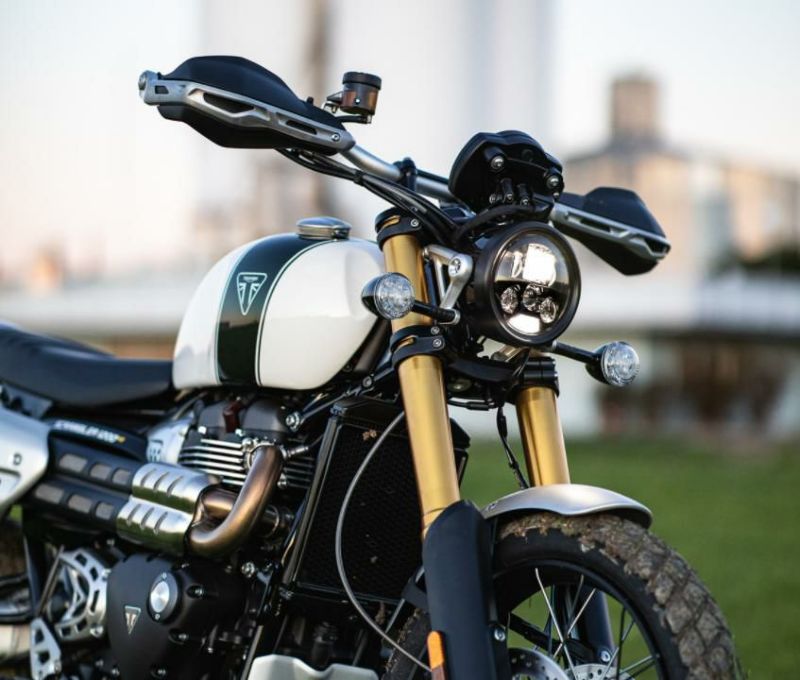 ついに再販開始 MOTODEMIC LED ヘッドライト EVO スタンダード グラファイト Triumph Street Scrambler  turbonetce.com.br