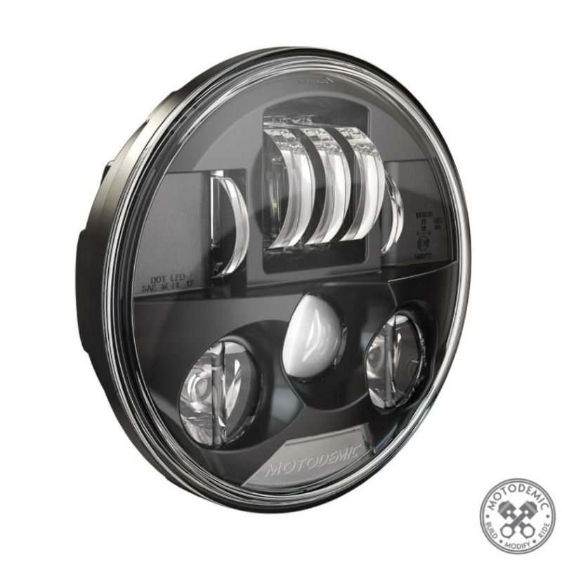 MOTODEMIC EVO スタンダード LED ヘッドライト ブラック Triumph