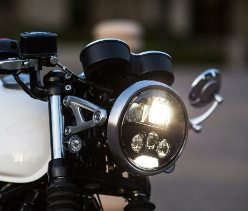 MOTODEMIC LED ヘッドライト EVO スタンダード グラファイト Triumph Speed Twin 2016～-01