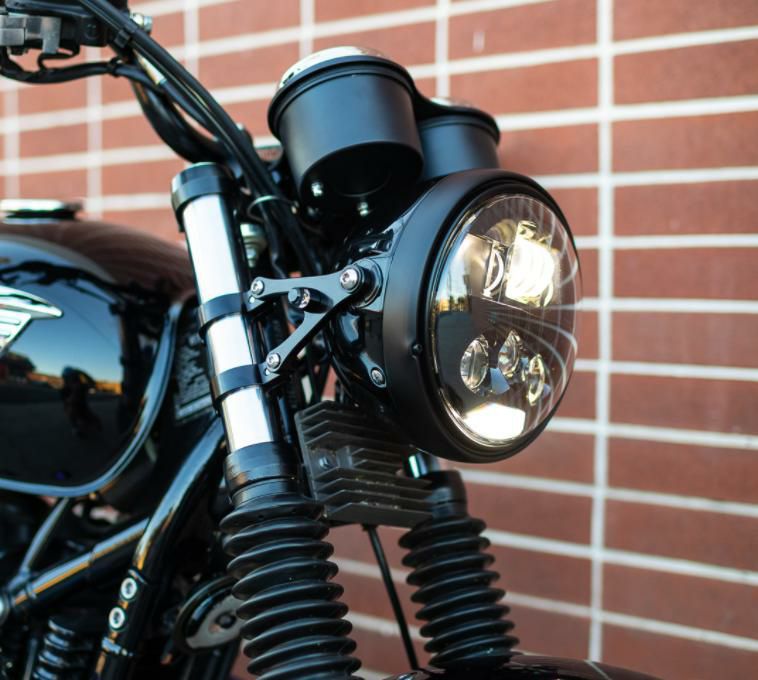 MOTODEMIC LED ヘッドライト EVO スタンダード ブラック Triumph Street Twin-01