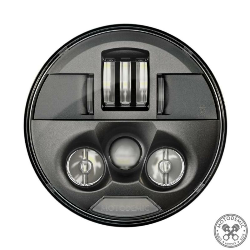 SALE／74%OFF】 MOTODEMIC LED ヘッドライト EVO スタンダード グラファイト Triumph Street Cup 