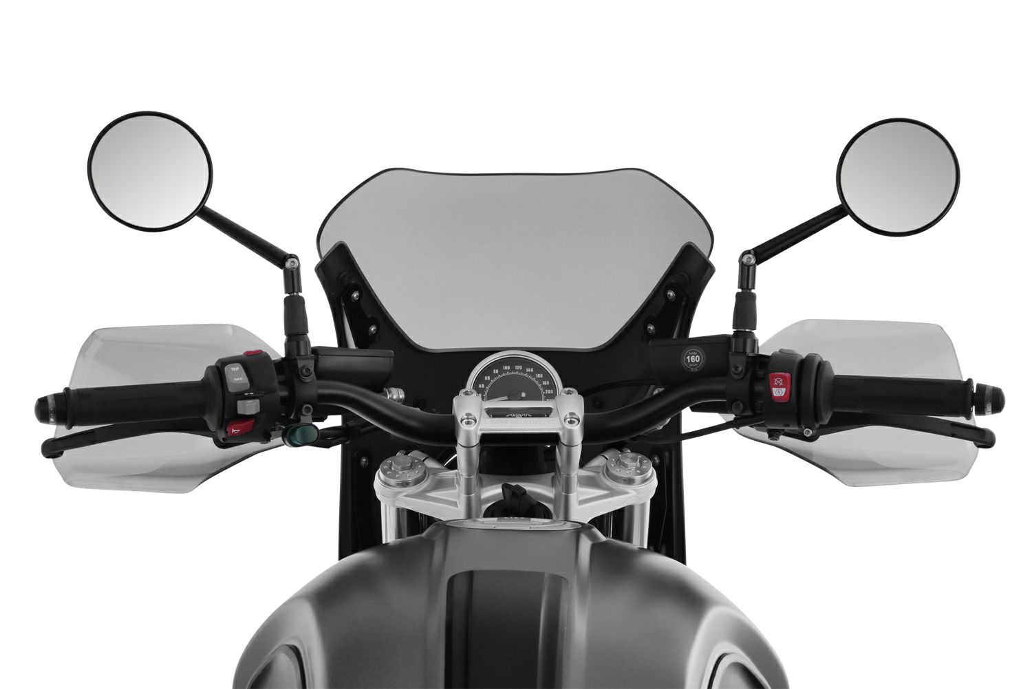 ワンダーリッヒ DAYTONA コクピットフェアリング R-NineT スクランブラー モノリスメタリックマットグレー-02