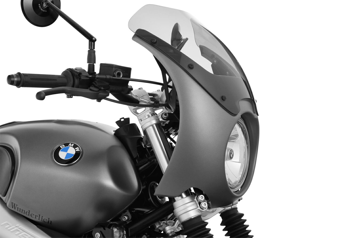 ワンダーリッヒ DAYTONA コクピットフェアリング R-NineT スクランブラー モノリスメタリックマットグレー-03