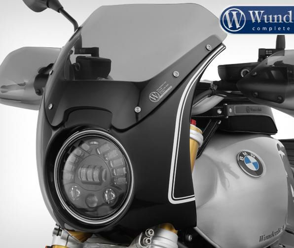 ワンダーリッヒ DAYTONA コクピットフェアリング R-NineT 14-16 ブラックストームメタリック ホワイトストライプ-01
