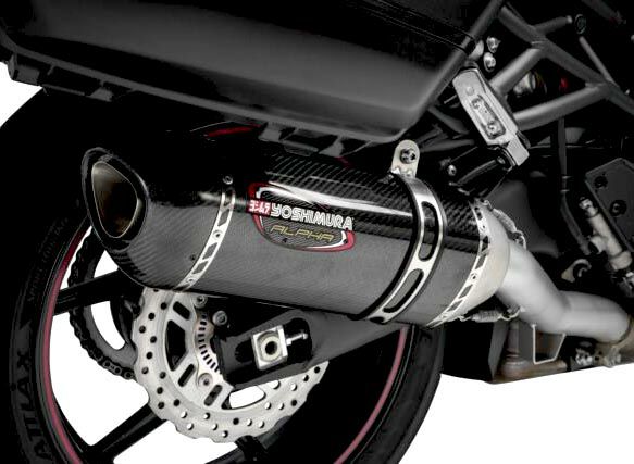 【SALE】ヨシムラUSA アルファ  カーボン・マフラー カワサキ Versys1000-01