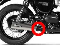 Akrapovic (アクラポヴィッチ) スリップオンマフラー用・ヒートシールド・Bonneville・T100・17--01