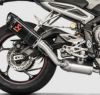 Akrapovic (アクラポヴィッチ) スリップオンマフラー・ECE規格・カーボン・ストリートトリプル765・17-19-01