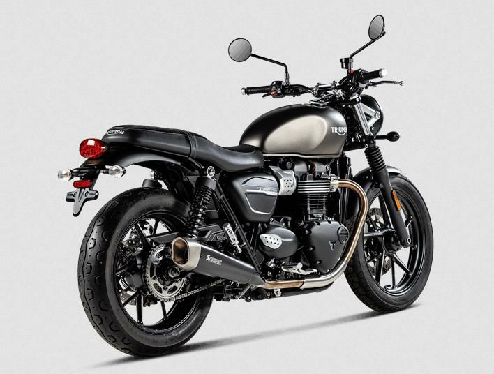 スピードツイン用AKRAPOVICサイレンサー （TRIUMPHスピードツイン1200 