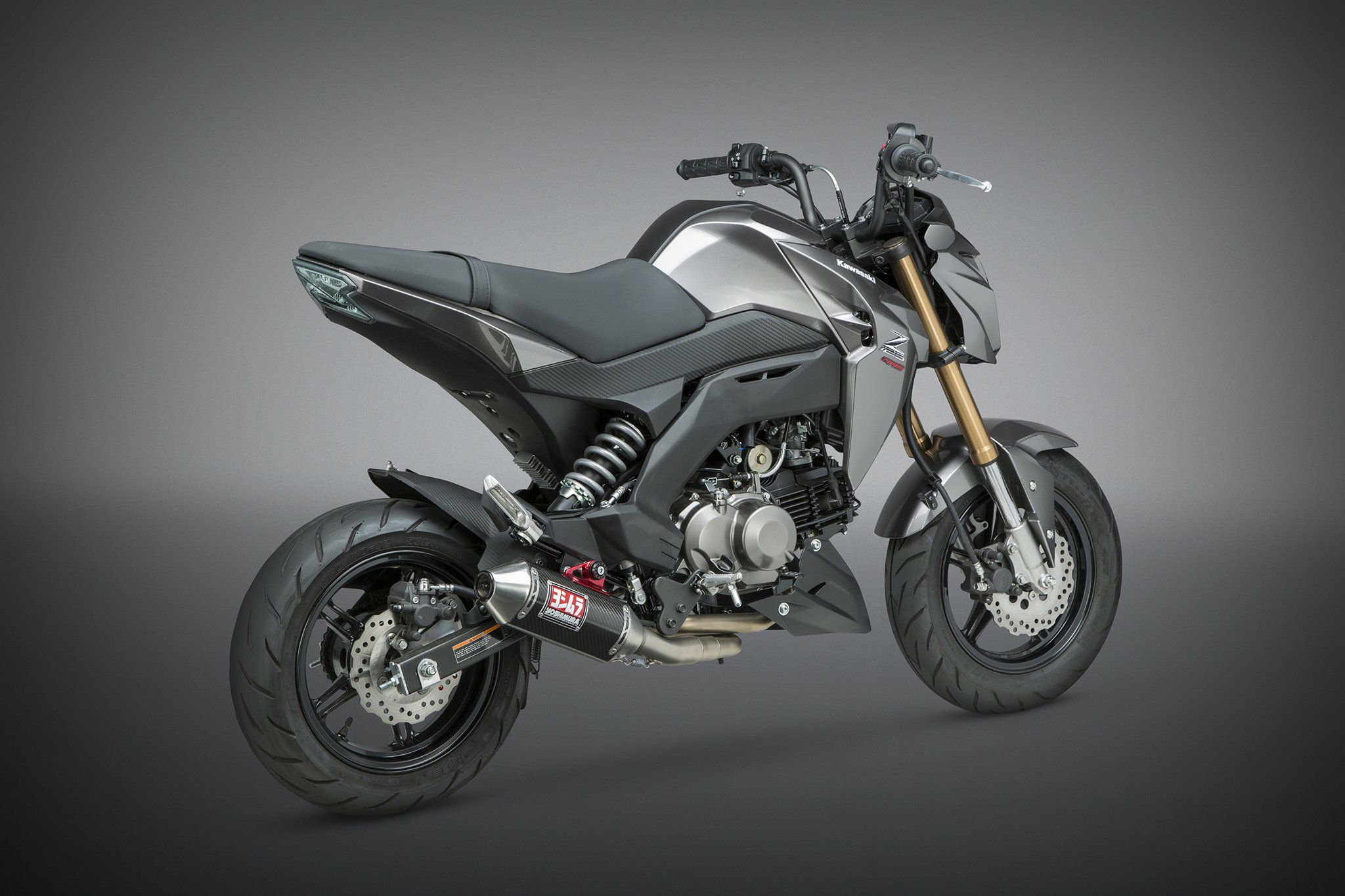 ヨシムラUSA RS-2 ステンレス フルエキゾースト マフラー カワサキ Z125 PRO-03