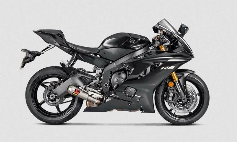 5.YAMAHA YZF-R6(06～20)用 アクラポウ゛ィッチ制スリップオンチタンサイレンサー ACRAPOVIC/インナーバッフル付き（美品）