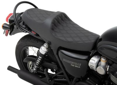 Z1R シート クラシック タックロール ブラック トライアンフ T100 ...