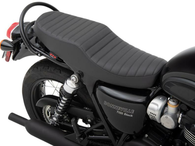 Z1R シート クラシック タックロール ブラック トライアンフ T100