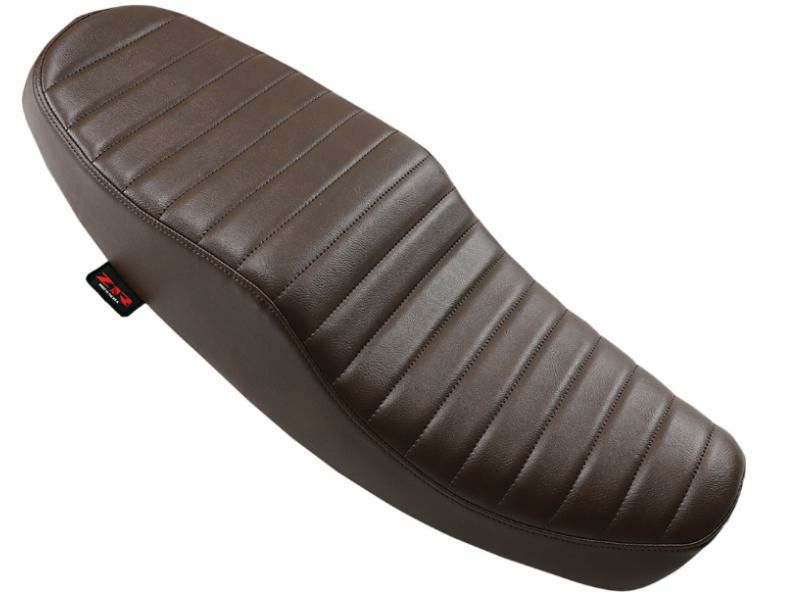 Z1R シート クラシック タックロール ブラウン トライアンフ T100, T120, Street Twin, Street Scrambler 水冷-02