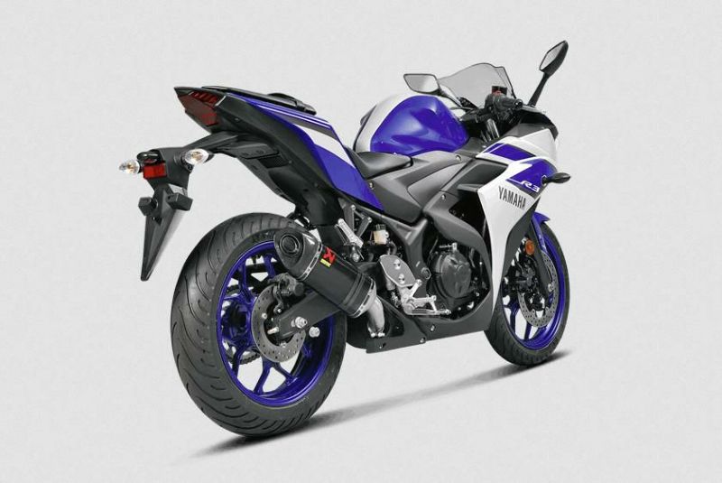 YZF-R25 15-18年 アクラポビッチ スリップオンマフラー レース用RG10J ステンレス AKRAPOVIC