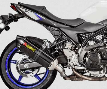 アクラポビッチ SV650 SV650X スリップオンマフラー-