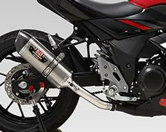 YOSHIMURA(ヨシムラ) スリップオンマフラー・R-77S・サイクロン・EXPORT SPEC・政府認証・GSX-250R・17-・ステンレスカバー/カーボンエンド-01