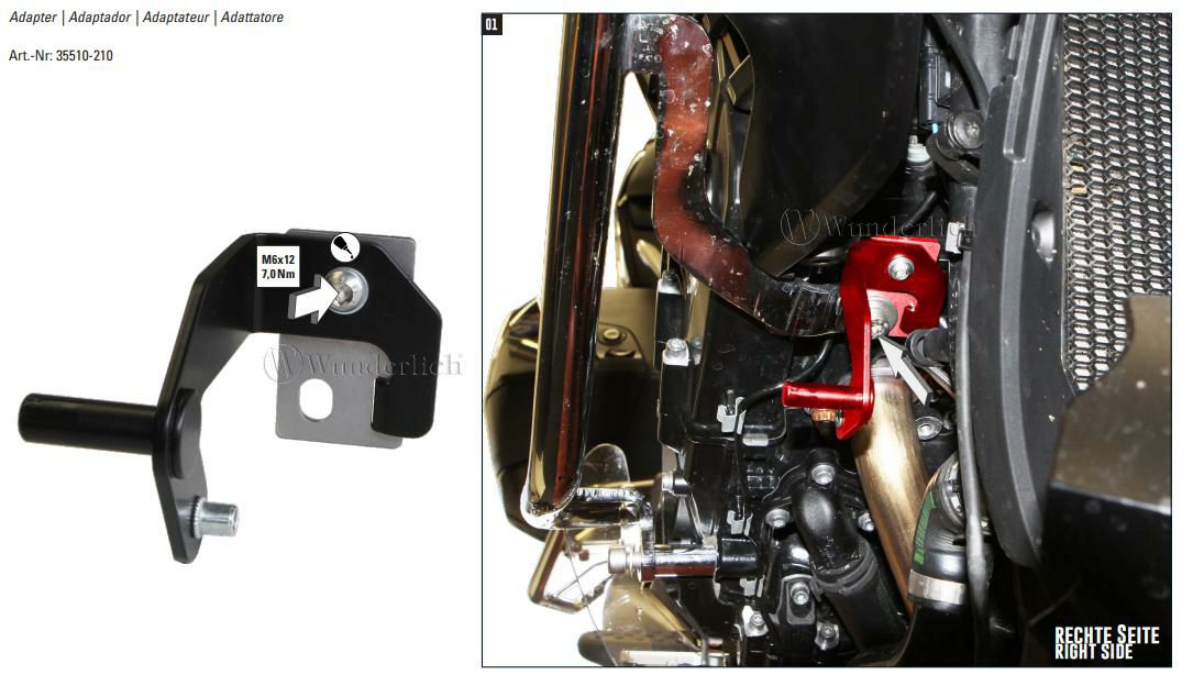 ワンダーリッヒ フォグランプ アダプター BMW K1600B/Grand America-02