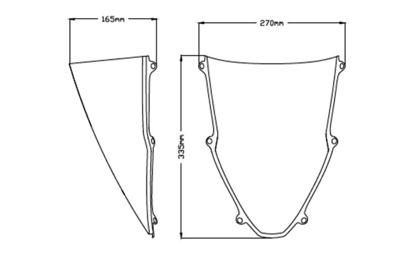 プーチ(Puig) R-Racer・スクリーン・CBR1000RR-R/SP・20-・ダークスモーク | バイクカスタムパーツ専門店  モトパーツ(MOTO PARTS)