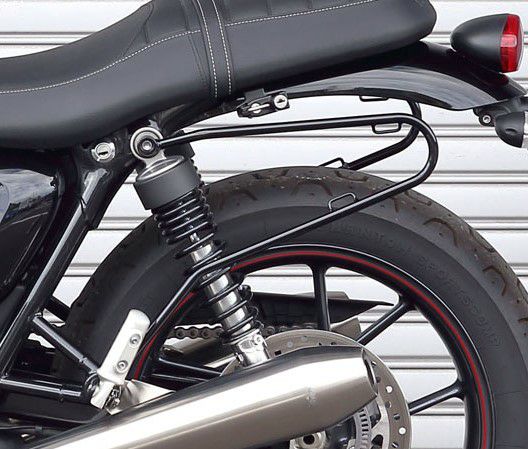 KIJIMA キジマ サイド バッグ サポート ブラック トライアンフ T100 