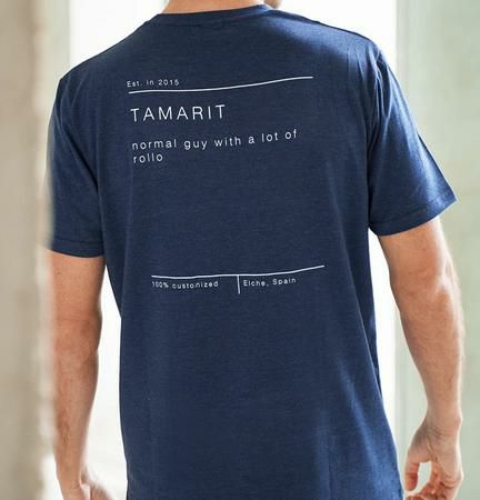 TAMARIT A lot of rollo Tシャツ ネイビー-01