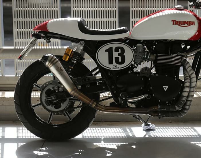 Tamarit タマリット Bocanegra 2in1 フルエキゾースト マフラー トライアンフ-01