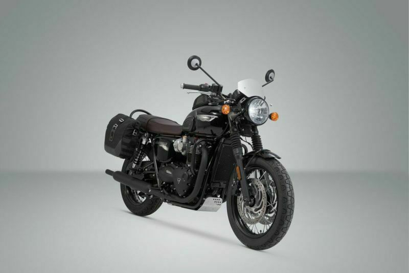 SW-MOTECH Legend Gear サイドバッグ 左右セット ステー付 トライアンフ ボンネビル T100/T120 15- ブラウン-02