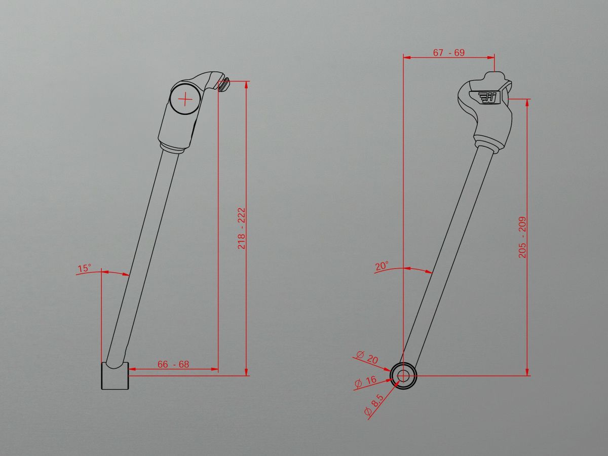 Wunderkind フェンダーストラット ウインカー&テールランプ付き トライアンフ ボバー/ブラック 17-21-04