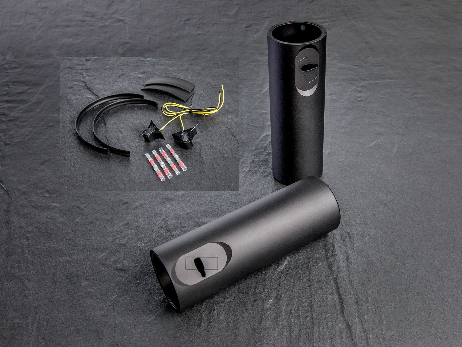 Wunderkind フォークカバー&ウインカーキット トライアンフ ボバー/ブラック 17-21-03