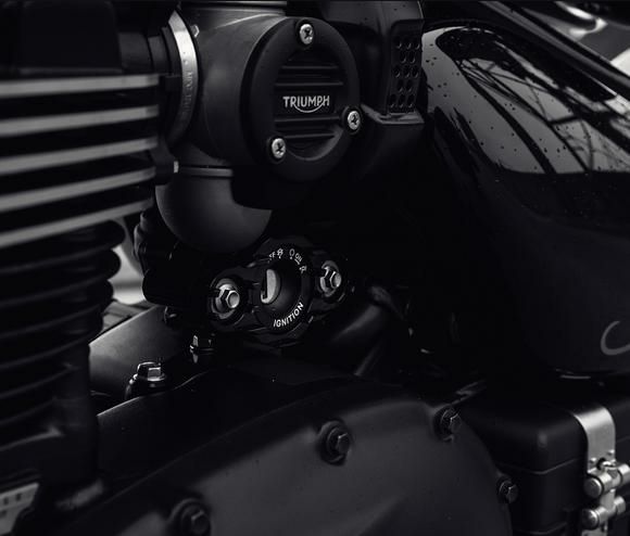 Wunderkind イグニッションハウジング トライアンフ ボバー/ブラック 17--01