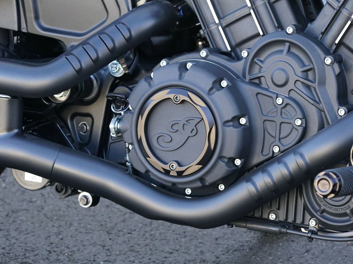 Wunderkind クラッチカバー インディアン スカウト ボバー 17--04